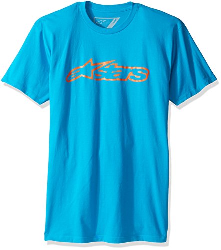 Alpinestars Camisa Casual Blaze Classic para Hombre, Hombre, Camiseta, 1032-72032, Turquesa (Turquesa/Naranja), S
