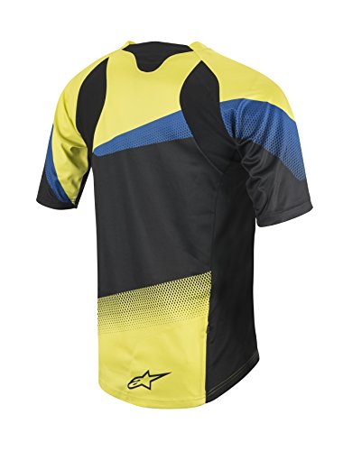 Alpinestars Camiseta de Manga Corta para Hombre, Hombre, 1762516, Ácido/Azul Real, Large