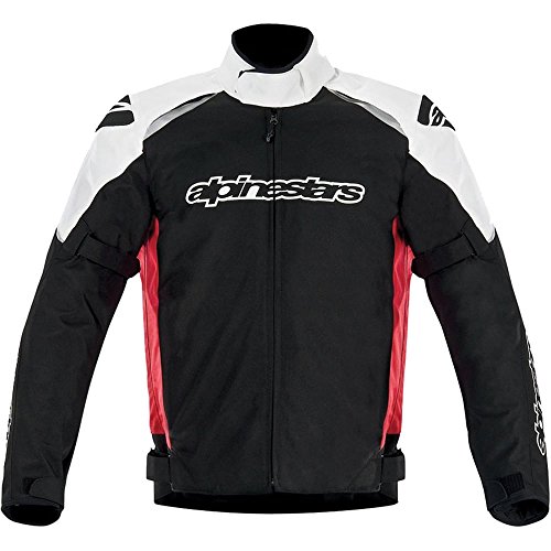 Alpinestars Chaqueta de Moto Gunner Deportiva, Color Negro, Blanco y Rojo