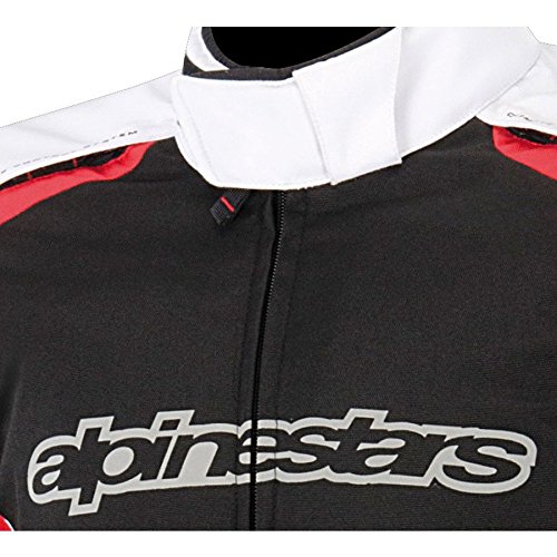 Alpinestars Chaqueta de Moto Gunner Deportiva, Color Negro, Blanco y Rojo