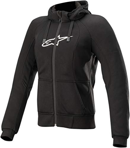 Alpinestars Chaqueta moto Stella Chrome Sport Hoodie Black, BLACK, L