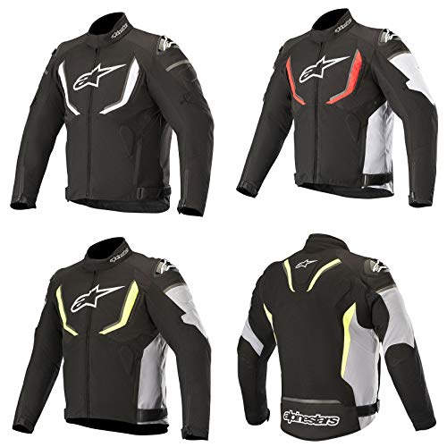 Alpinestars Chaqueta moto T-gp R V2 Waterproof Jacket Black White Red, Negro/Blanco/Rojo, M