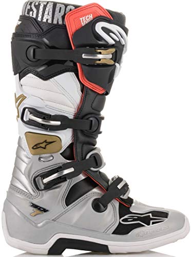 Alpinestars Crosslaarzen Tech 7 Black/Grey/White-42 (EU)