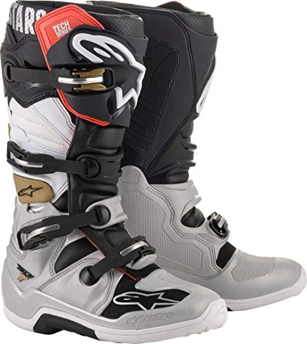 Alpinestars Crosslaarzen Tech 7 Black/Grey/White-42 (EU)