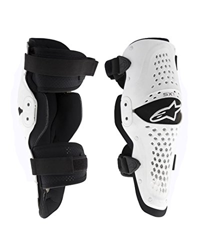 Alpinestars Men's SX-1 Knee Guard (White/Black, XX-Large)