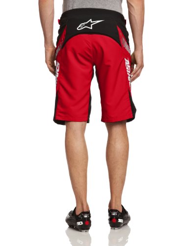 Alpinestars - Pantalón Corto para Hombre, Talla W32 (ES 42), Color Rojo/Blanco