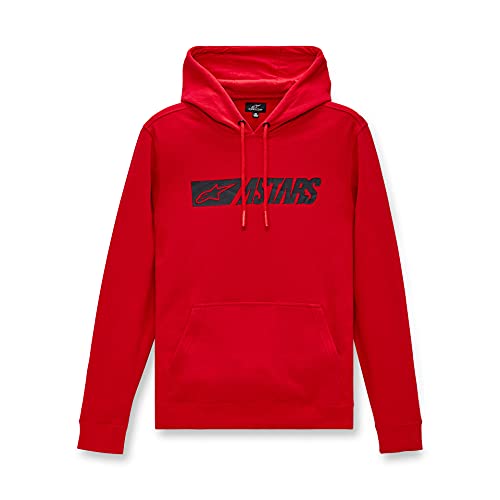 Alpinestars, Reblaze Hoodie , Sudadera, Negro Rojo, L, Hombre