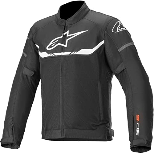 Alpinestars T-SPS Air - Chaqueta textil para moto, color negro y blanco, talla XL