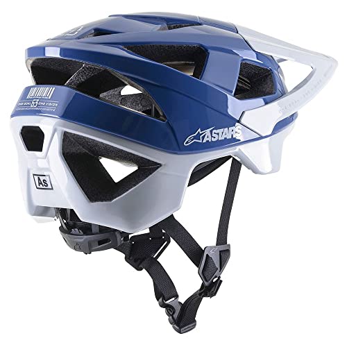 Alpinestars Vector Pro A1 Helmet Cascos, Unisex, Brillante Mid Blue/Ligh, L