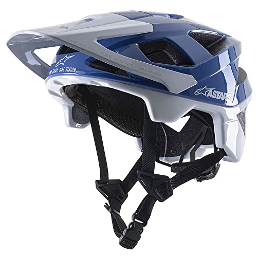 Alpinestars Vector Pro A1 Helmet Cascos, Unisex, Brillante Mid Blue/Ligh, L