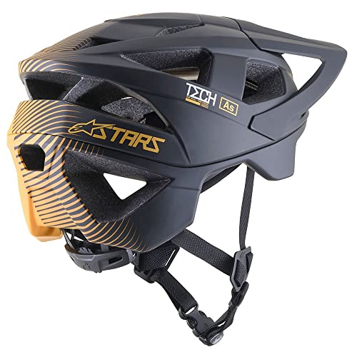 Alpinestars Vector Pro A2 Helmet Cascos, Unisex, ébano Mate/Mandarina, L