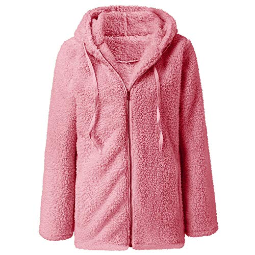 Alueeu Abrigo Mujer Invierno Talla Grande Chaqueta Caliente Pullover Sudadera Transpirable Portable Tops Outerwear Jersey Engrosamiento de Felpa Cálida