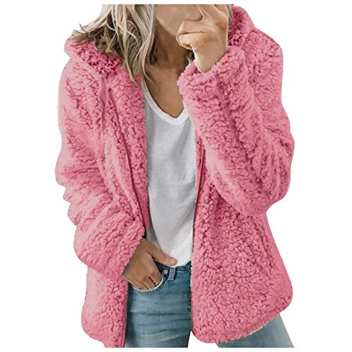 Alueeu Abrigo Mujer Invierno Talla Grande Chaqueta Caliente Pullover Sudadera Transpirable Portable Tops Outerwear Jersey Engrosamiento de Felpa Cálida