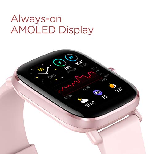 Amazfit GTS 2 Mini - Reloj Inteligente Smartwatch Duración de Batería14 días 70 Modos Deportivos Medición del Nivel SpO2 Monitorización de Frecuencia Cardíaca, (Color Rosa)