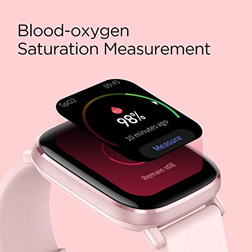 Amazfit GTS 2 Mini - Reloj Inteligente Smartwatch Duración de Batería14 días 70 Modos Deportivos Medición del Nivel SpO2 Monitorización de Frecuencia Cardíaca, (Color Rosa)