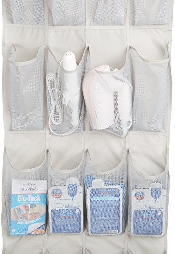 Amazon Basics - Organizador de zapatos de tamaño mediano para 24 zapatos, para colgar sobre puertas