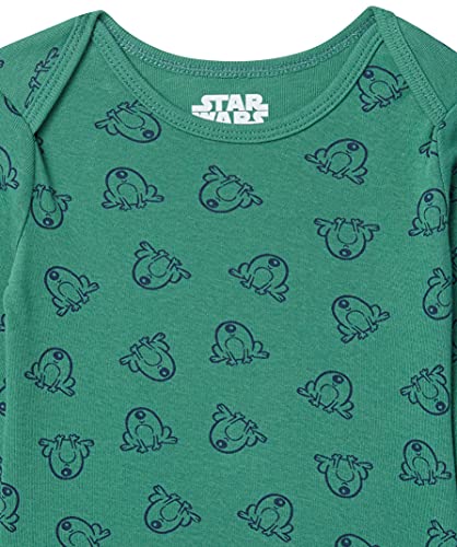 Amazon Essentials Baby Disney Star Wars Marvel Long-Sleeve Bodysuits Conjunto de Traje y Vestido, Paquete de 5 niño, 9 Meses, Pack de 5