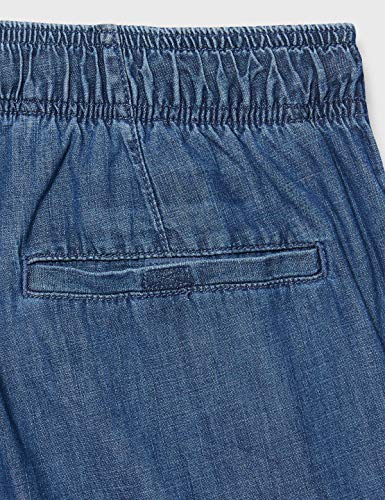 Amazon Essentials Drawstring Walk Short Pantalones Cortos, Lavado Medio, Chambray, M