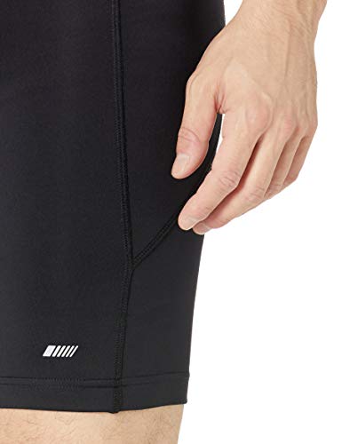 Amazon Essentials Pantalón Corto de Ciclismo Acolchado, Negro, L