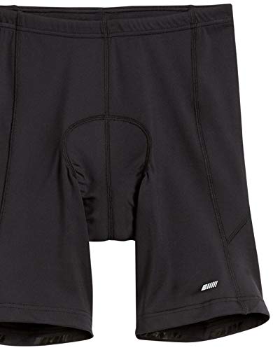 Amazon Essentials Pantalón Corto de Ciclismo Acolchado, Negro, L