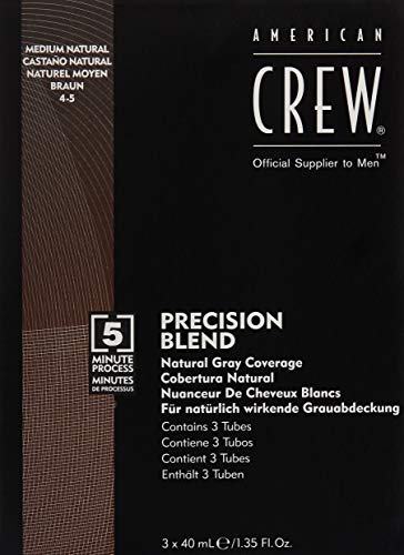 American Crew Classic Precision Blend Tinte Gel Crema (Castaño Natural) - 3 Unidades x 40 ml.