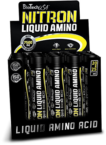 Amino Shots Líquidos (Ampolla de Nitrón) Limón 20 * 25ml - Aminoácidos en forma líquida - BiotechUSA