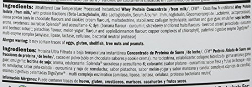 AMIX, Proteína Whey, Pure Fusión, Concentrado de Suero Ultra Filtrado, Sabor melón y yogurt, Proteínas para Aumentar Masa Muscula, Proteína Isolada con Splenda, Contiene L-glutamina , 1 Kg