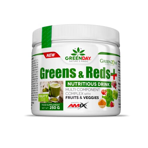 AMIX - Suplemento Alimenticio - Greens & Reds en Formato de 250 gramos - Gran Aporte de Vitaminas y Minerales - Mejora la Salud y Ayuda a Proteger tu Cuerpo