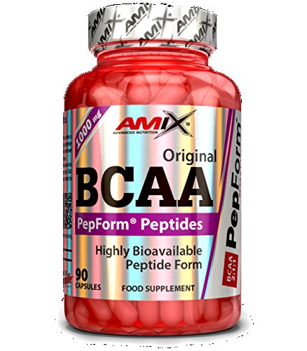 AMIX - Suplemento Deportivo - Bcaa Pepform en Cápsulas 90 - Favorece la Recuperación Muscular - Péptidos de Bcaa de Rápida Absorción - Aminoácidos Esenciales