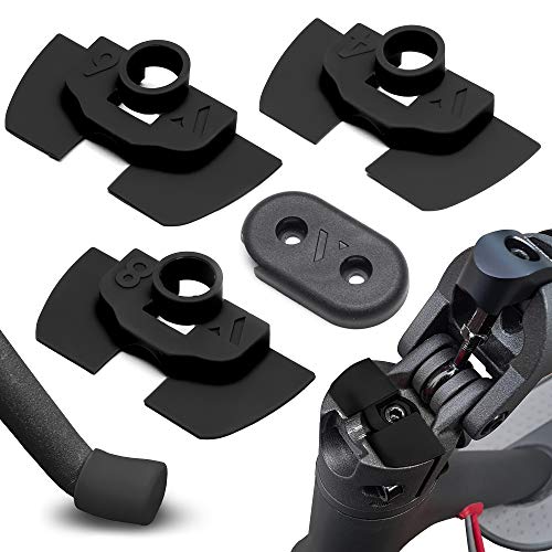 Amortiguador de Goma Flexible V2 Anti Holgura y Vibración Para Xiaomi Mijia M365 / Pro Scooter Eléctrico, Pieza Protección Led, M365 Accesorios, Patinete Electrico, Accesorios Mijia (Negro)