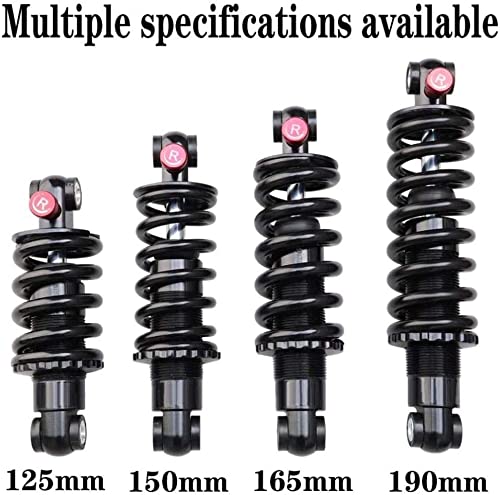 Amortiguadores Traseros 2000 lbs 125mm Bicicleta de montaña Amortiguador de Choque Amortiguador Ajustable 150mm / 165mm / 190mm MTB XC Softle Tail Bicycle Suspension Spring Accesorios para Bicicletas