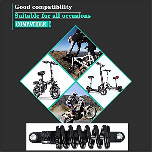 Amortiguadores traseros 2000lbs Mtb Amortiguador de bicicletas 125mm / 150mm / 165mm / 190mm Suspensiones de montaña Amortiguador for Xc Scooter eléctrico de cola suave Accesorios para bicicletas