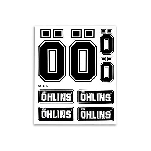 AMS Ohlins 8133 - Kit de pegatinas para horquilla de suspensión de motocicleta, 14 x 16 cm