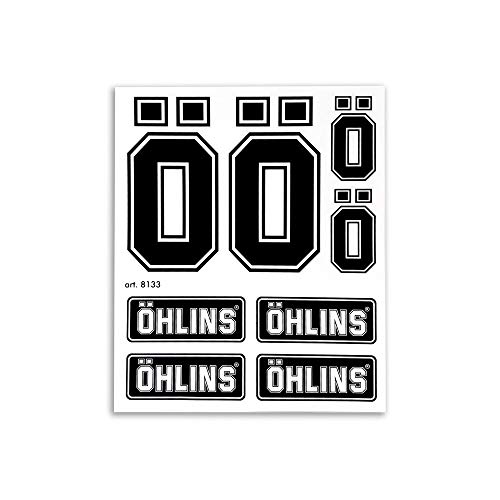 AMS Ohlins 8133 - Kit de pegatinas para horquilla de suspensión de motocicleta, 14 x 16 cm