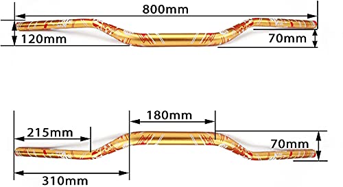 An Xin - Juego de manillar y empuñaduras para motocicleta, 28 mm, para moto de motocross, motocicleta de cross, pit bike, Suzuki RM250 RMZ250 DRZ400 RMZ450, color amarillo