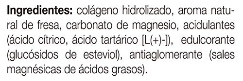 Ana Maria Lajusticia - Colágeno con magnesio – 20 sticks de 5g (sabor fresa) articulaciones fuertes y piel tersa. Regenerador de tejidos con colágeno hidrolizado tipo 1 y 2. Envase para 20 días.