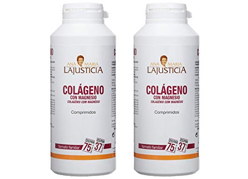 Ana Maria Lajusticia - Colágeno con magnesio – 900 comprimidos articulaciones fuertes y piel tersa. Regenerador de tejidos con colageno hidrolizado tipo 1 y tipo 2. Envase para 150 días de tratamiento
