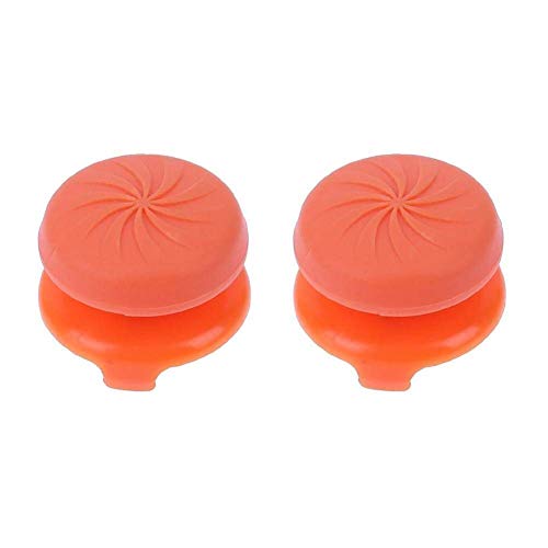 ANDERK Joystick Thumbstick Caps - Accesorios de Controlador de juego, Accesorios Esenciales para el Juego mando PS4 [playstation_4], Orange