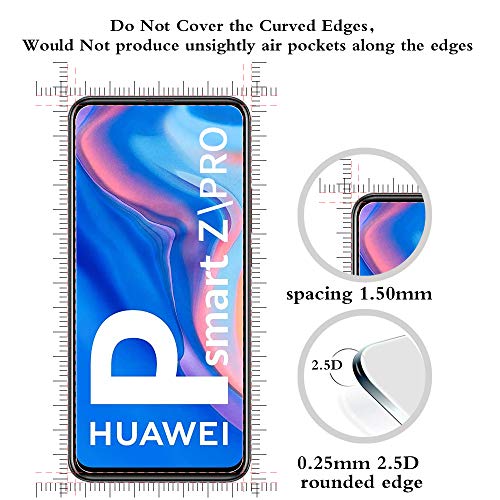 ANEWSIR [Paquete de 2 Huawei P Smart Z 2019/Huawei P Smart Pro 2019 Protector de Pantalla, Vidrio Templado Huawei P Smart Z 2019/HUWEI P Smart Pro [Sin Burbujas] [Dureza 9H] [Alta resolución]