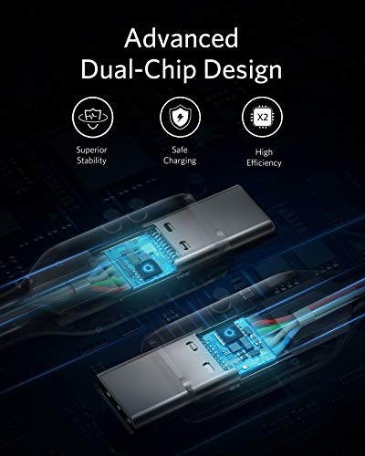 Anker Powerline III - Cable USB C a USB C 2.0 de 100 W, para carga rápida 2.0,compatible con Apple MacBook Pro 2020, iPad Pro 2020, Galaxy S10 Plus, S9, S8 Plus, Pixel, Switch, LG V20 y más