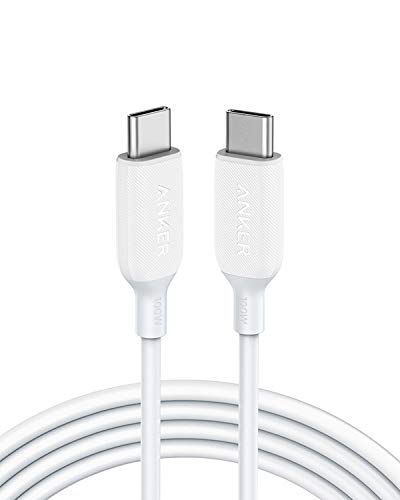 Anker Powerline III - Cable USB C a USB C 2.0 de 100 W, para carga rápida 2.0,compatible con Apple MacBook Pro 2020, iPad Pro 2020, Galaxy S10 Plus, S9, S8 Plus, Pixel, Switch, LG V20 y más