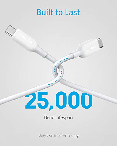 Anker Powerline III - Cable USB C a USB C 2.0 de 100 W, para carga rápida 2.0,compatible con Apple MacBook Pro 2020, iPad Pro 2020, Galaxy S10 Plus, S9, S8 Plus, Pixel, Switch, LG V20 y más