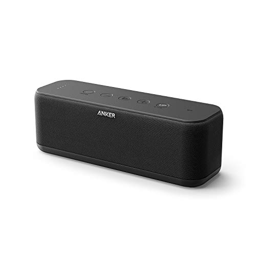 Anker SoundCore Boost Altavoz Bluetooth portátil 20W con tecnología BassUp, autonomía de 12h, IPX5, rango de conexión de 20 metros, con sonido y bajos superiores para iPhone, Samsung y otros