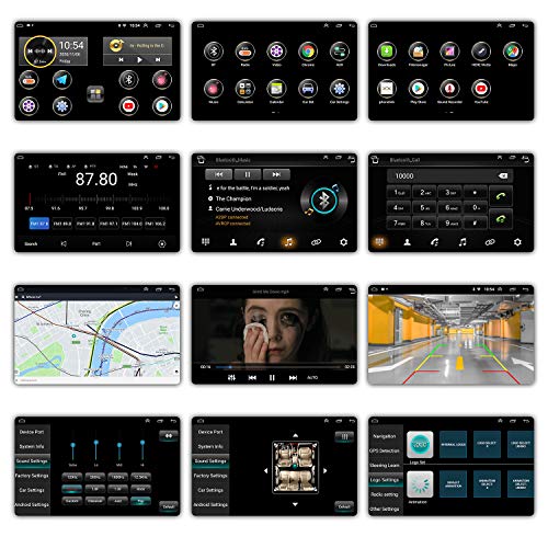 ANKEWAY 7 Pulgadas [2G+16G] Android Radio de Coche 2 DIN con RDS+FM+Navegación GPS/HiFi+WiFi+Bluetooth, 1080P HD Pantalla Táctil Sistema Multimedia Digital de Internet para Coche (2 DIN/DC-12V)