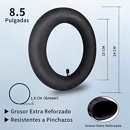 ANSENI® Cámaras de Aire 8.5 Pulgadas Reforzada Compatible para Patinete Xiaomi M365,Pro,1s, Pro2,Grosor Extra Forzado, Cámaras de Aire De Recambios, Accesorios de Respuesto, 2 Unidades