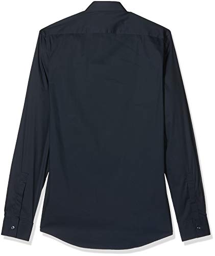 Antony Morato Basica con Abbottonatura Nascosta Elastica Camisa Casual, Azul (BLU Intenso 7043), Medium (Talla del Fabricante: 50) para Hombre