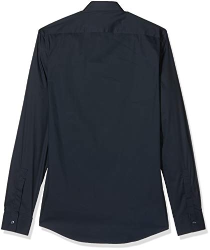 Antony Morato Basica con Abbottonatura Nascosta Elastica Camisa Casual, Azul (BLU Intenso 7043), X-Small (Talla del Fabricante: 44) para Hombre