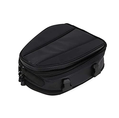 AnXin - Alforja para motocicleta, impermeable, bolsa de equipaje para el asiento trasero, multifuncional, de piel sintética, bolsa de deporte, 15 litros