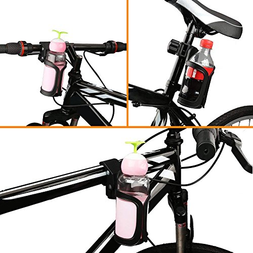 AOBETAK- Soporte para la botella de la bicicleta, soporte para vasos de bicicleta de rotación de 360 grados, jaulas para botella de agua de ciclismo; compatible con bicicletas, bicicletas de montaña