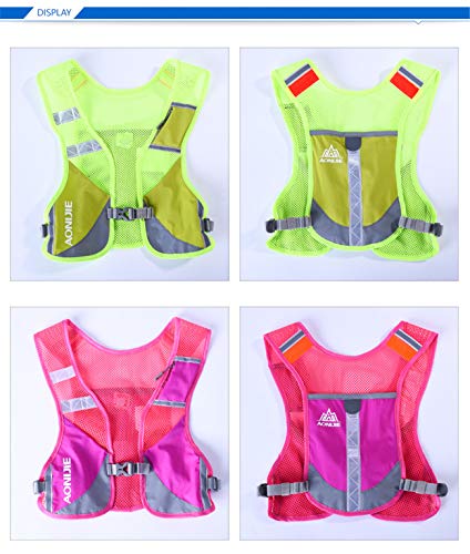 AONIJIE Unisex Running Chaleco de hidratación Ultraligero Mochilas Trail Ideal para Senderismo, maratón, Escalada y Ciclismo (Gris)